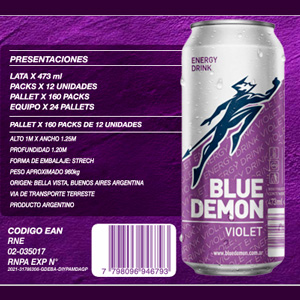 Energizante Violet 473 cc.